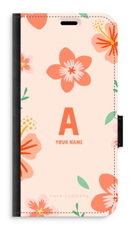 Tropical Pink Flowers Monogram