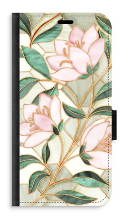 Orange stained glass flower