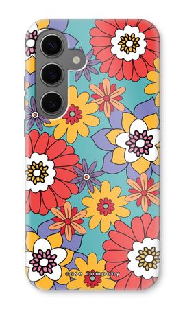 Retro Flowers - Blue