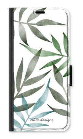 Tropical watercolor leaves