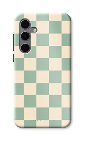 Checkered Mint, Samsung Galaxy S24 FE robuste Hülle