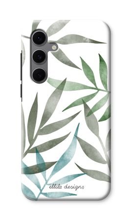 Tropical watercolor leaves