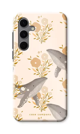 Floral Whales, Samsung Galaxy S24 FE robust cover