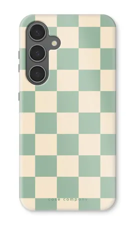 Checkered Mint, Samsung Galaxy S24 Plus strapabíró tok
