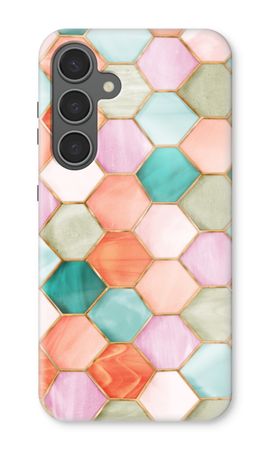 Hexagons in stained glass