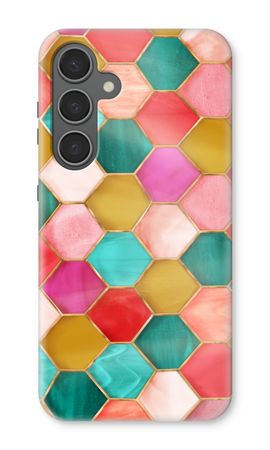 Hexagons in stained glass