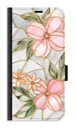 Orange stained glass flower