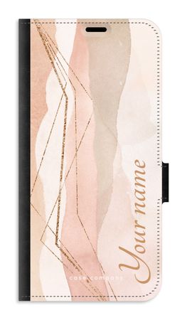 Gold Lines Namecase - Blush