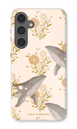 Floral Whales, Custodia rigida Samsung Galaxy S24 Plus