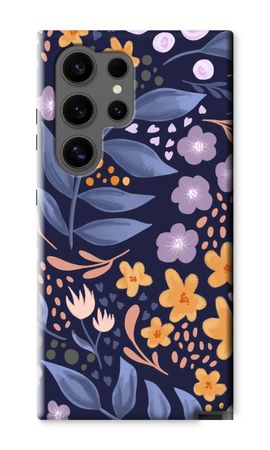 Flowers with blue leaves