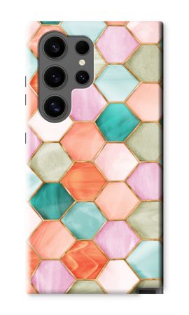 Hexagons in stained glass