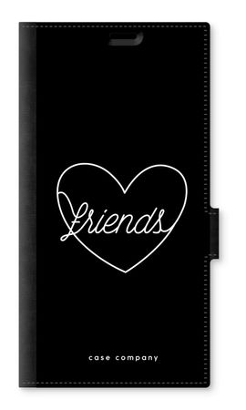 Friends heart black
