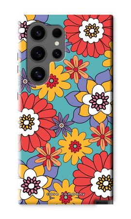 Retro Flowers - Blue