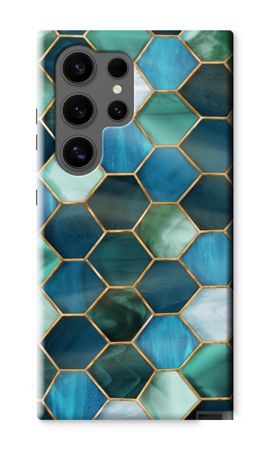 Hexagons in stained glass