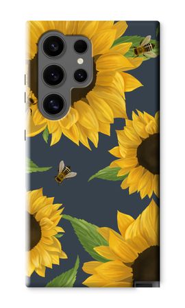 Sunflower and bees