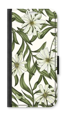 Wit bloemenpatroon