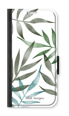 Tropical watercolor leaves