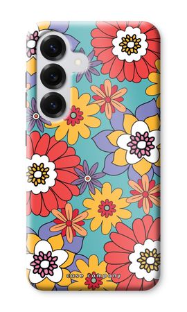 Retro Flowers - Blue