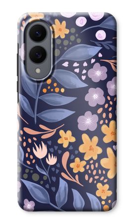 Flowers with blue leaves