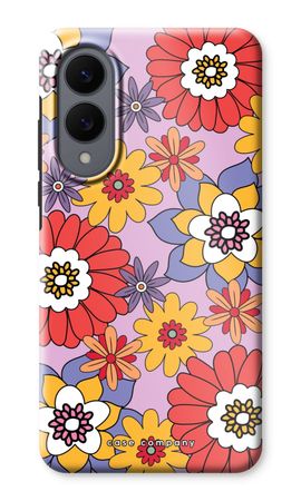 Retro Flowers - Purple