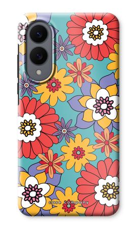 Retro Flowers - Blue