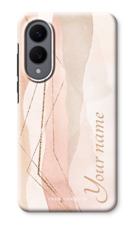 Gold Lines Namecase - Blush