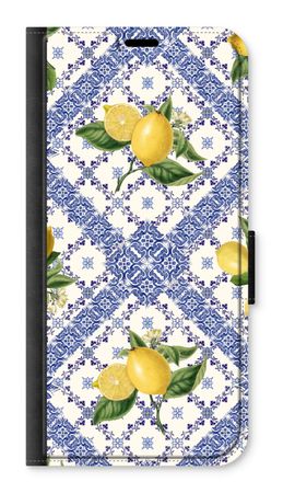 Blue tiles and lemons