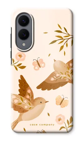 Fluttering Pair, Coque renforcée Samsung Galaxy S25 Edge
