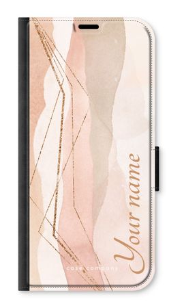 Gold Lines Namecase - Blush