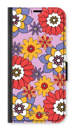 Retro Flowers - Purple