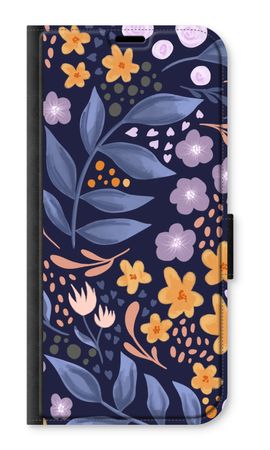 Flowers with blue leaves