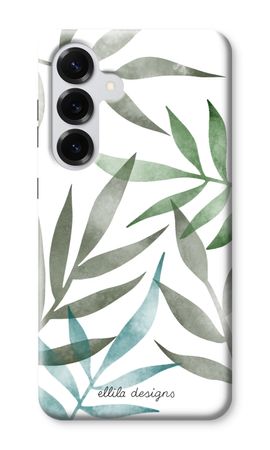 Tropical watercolor leaves