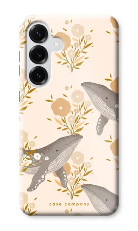 Floral Whales, Trpežni ovitek Samsung Galaxy S25 Plus