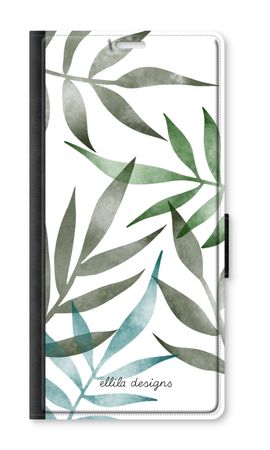 Tropical watercolor leaves