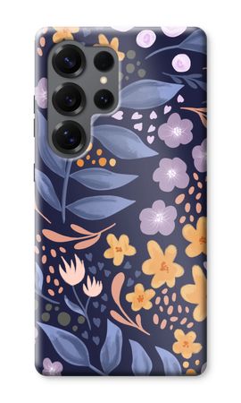 Flowers with blue leaves