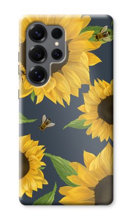 Sunflower and bees