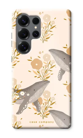 Floral Whales, Samsung Galaxy S25 Ultra kestävä kotelo
