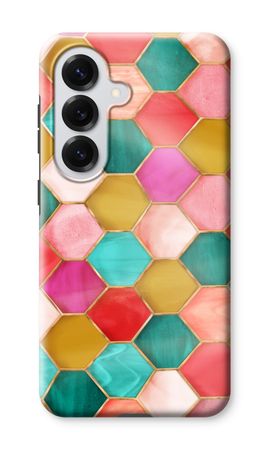 Hexagons in stained glass