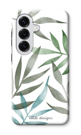 Tropical watercolor leaves
