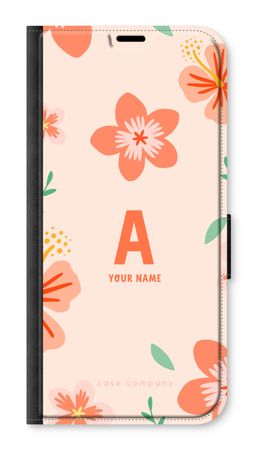 Tropical Pink Flowers Monogram