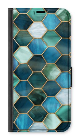 Zeshoeken in glas-in-lood