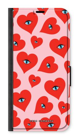 Red heart eyes
