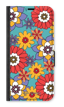 Retro Flowers - Blue