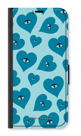 Blue heart eyes