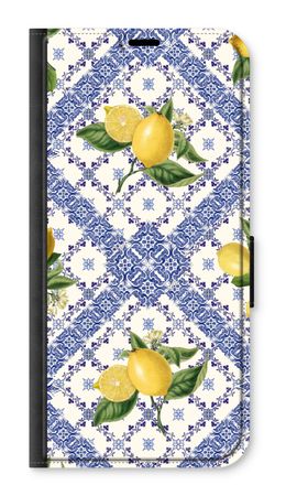 Blue tiles and lemons