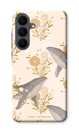 Floral Whales, Samsung Galaxy S26 FE hårt skal