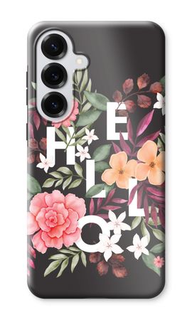 Hello in flowers