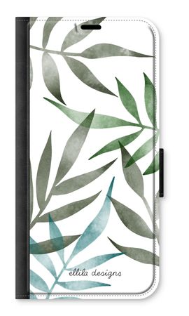 Tropical watercolor leaves