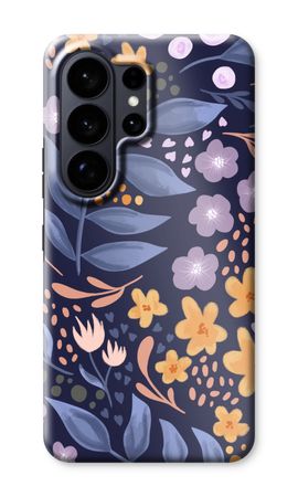 Flowers with blue leaves