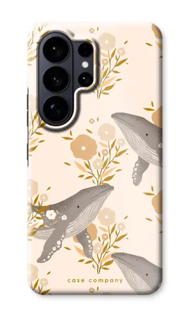 Floral Whales, Wytrzymałe etui Samsung Galaxy S26 Ultra